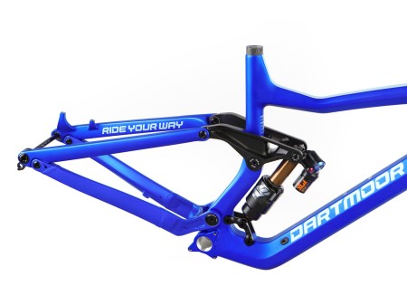 Rama Thunderbird CF, karbonowa, bez dampera, pod damper 205x65mm, Boost, Space Blue mat, Medium