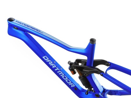 Rama Thunderbird CF, karbonowa, z damperem Fox Float X2 Factory 205x65mm, Boost, Space Blue mat, Large