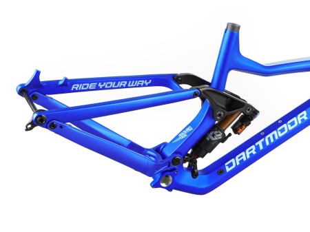 Rama Thunderbird CF, karbonowa, z damperem Fox Float X2 Factory 205x65mm, Boost, Space Blue mat, Large