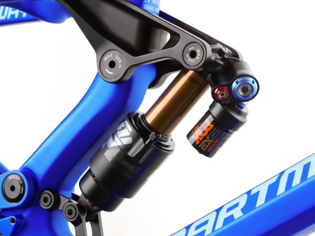 Rama Thunderbird CF, karbonowa, z damperem Fox Float X2 Factory 205x65mm, Boost, Space Blue mat, Large