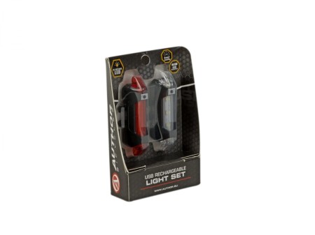 Lampy zestaw AUTHOR STAKE MINI USB (przód+tył)