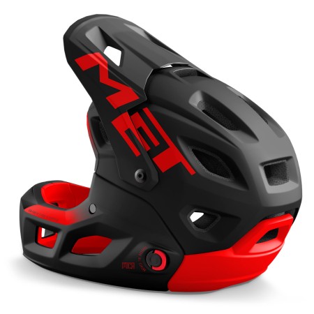Kask PARACHUTE MCR MIPS S czarno-czerwony