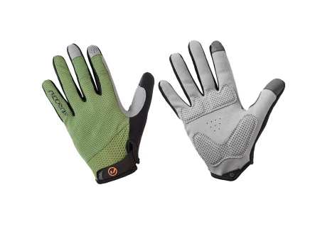 Rękawiczki z długimi palcami Impulse, zielono-czarne, M