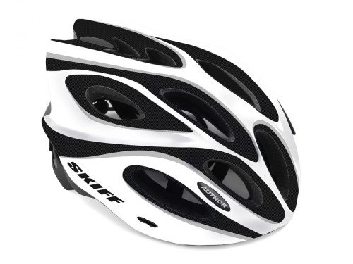 Przejdź do produktu Kask AUTHOR SKIFF biało-czarny mat 52-58