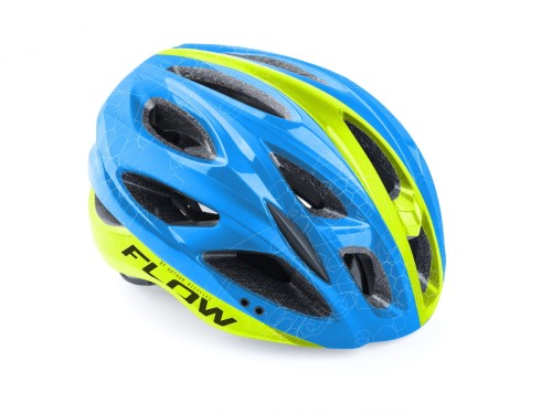 Przejdź do produktu Kask AUTHOR FLOW X9 niebiesko-żółty(fluo) mat 58-61