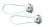 Klamry TECNO-3 PUSH SHORT białe (MTB DRAKO (2), WIRE (2), MTB DRAGON 5 (MEGA), ERGO 5 (MEGA), MTB EAGLE 10, GENIUS 10, MTB TRACE 2, ALBA 2)