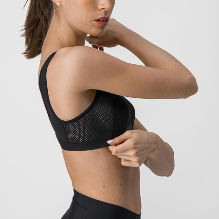 Damski biustonosz kolarski Rosso Corsa, czarny, rozmiar S