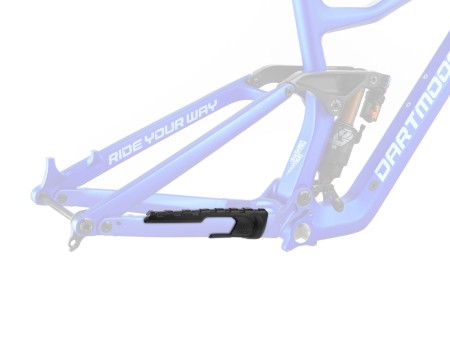 Osłonka elastomerowa na rurkę przyłańcuchową do ram Thunderbird CF/Thunderbird AL/Blackbird/Hornet Pro/Hornet, czarna