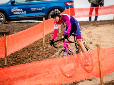 Rama przełajowa CX-ONE Carbon M blue hour set (rama, widelec, wspornik siodła)