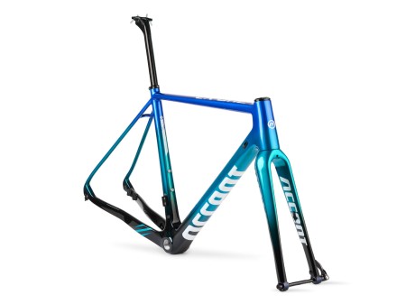 Rama przełajowa CX-ONE Carbon L blue-green set (rama, widelec, wspornik siodła)