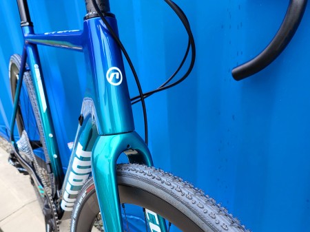 Rama przełajowa CX-ONE Carbon L blue-green set (rama, widelec, wspornik siodła)