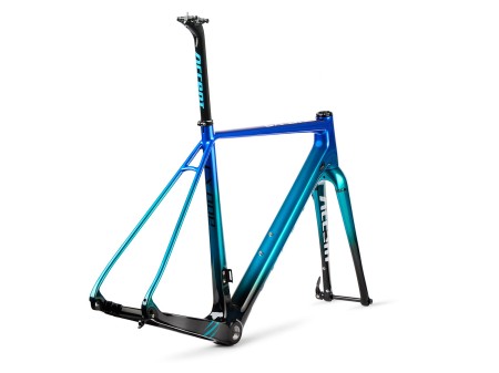 Rama przełajowa CX-ONE Carbon XL blue-green set (rama, widelec, wspornik siodła)