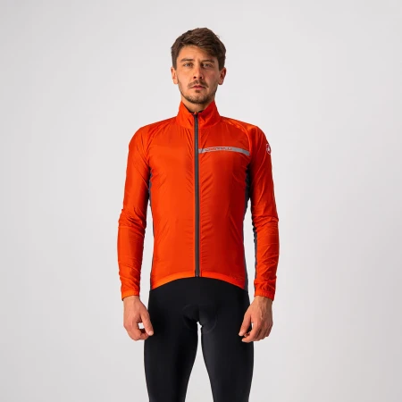 Kurtka kolarska Squadra Stretch, fiery red, rozmiar L
