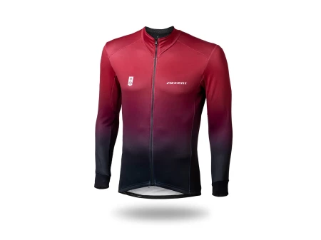 Bluza kolarska Pure, bordowo-czarna, S