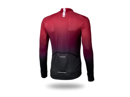 Bluza kolarska Pure, bordowo-czarna, S