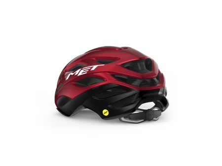 Kask ESTRO MIPS L czarno-czerwony połysk