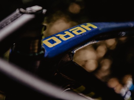 Rama MTB 29" Hero Carbon M granatowo-limonkowa, boost 148x12mm