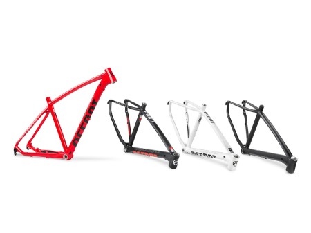 Rama MTB 29" Point L czarno-czerwona, 142x12mm