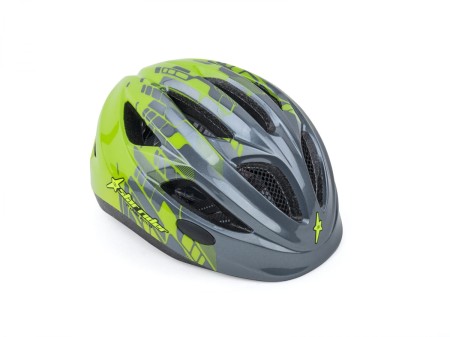 Kask AUTHOR STAR RIDER szaro-zielony(fluo) 46-51