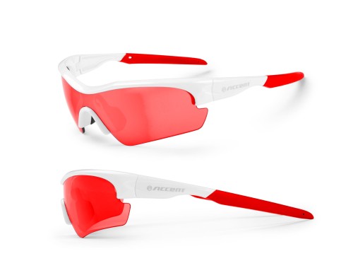 Przejdź do produktu Okulary Stingray Junior białe; soczewki PC: czerwone lustrzane