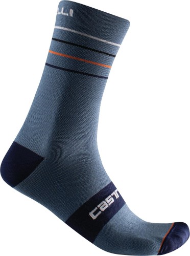 Przejdź do produktu Skarpetki kolarskie Endurance 15, light steel blue/pop orange-white, rozmiar S/M