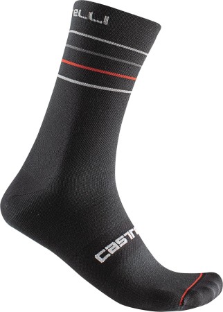 Skarpetki kolarskie Endurance 15, black/silver gray-red, rozmiar S/M