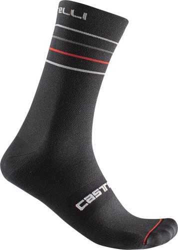 Przejdź do produktu Skarpetki kolarskie Endurance 15, black/silver gray-red, rozmiar S/M