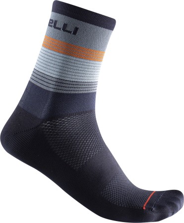 Skarpetki kolarskie Scia 12, light steel blue/pop orange-savile blue, rozmiar S/M