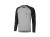 Koszulka techniczna z długim rękawem Icons, czarno-szary melanż, S