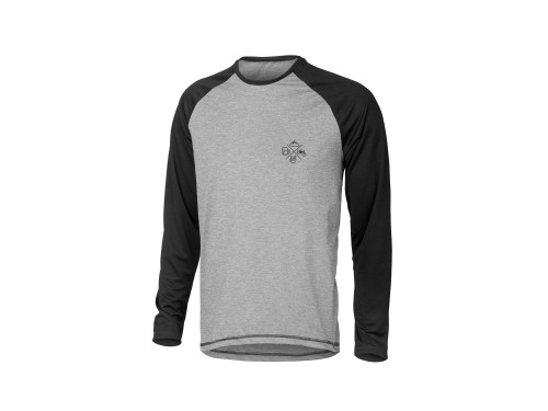 Przejdź do produktu Koszulka techniczna z długim rękawem Icons, czarno-szary melanż, M