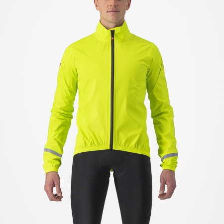 Kurtka kolarska Emergency Rain 2, electric lime, rozmiar M