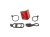 Lampa tylna AUTHOR V-BLOCK360 USB CobLed 80 lm