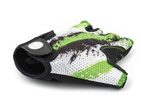 Rękawiczki kolarskie AUTHOR JUNIOR X6 dziecięce biało-czarno-niebieskie S