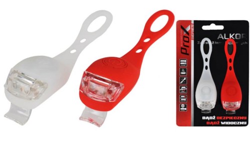 Przejdź do produktu Zestaw lamp ProX Alkor silikonowe biała i czerwona