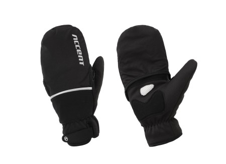Rękawiczki ocieplane Thermal Plus z pokrowcem, czarne, XL