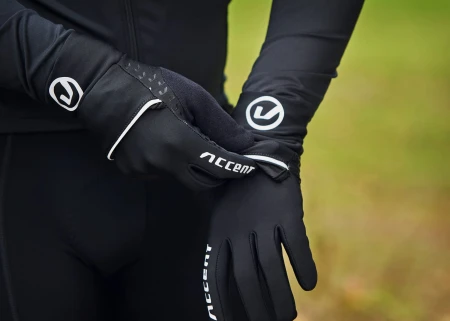 Rękawiczki ocieplane Thermal z pokrowcem, czarne, XL