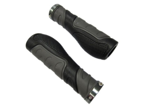 Przejdź do produktu Chwyty kierownicy AUTHOR GRIPLOCK ERGO 20 130mm szaro-czarne