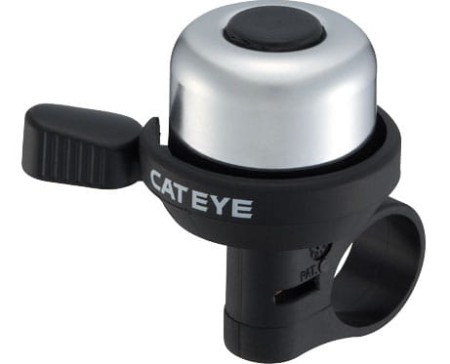 Dzwonek rowerowy Cateye WIND BELL ALMINIUM PB-1000 srebrny