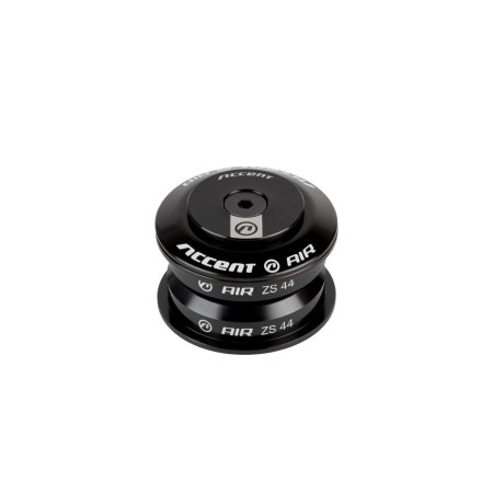 Stery pół-zintegrowane HSI-AIR 1-1/8" ZS44/ZS44, łożyska maszynowe, czarne