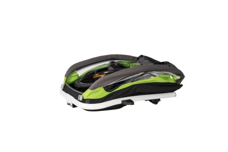 Przyczepka rowerowa TRAVELLER TWIN zielono-szara