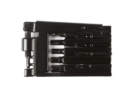 Zestaw kluczy Nero-12, 12 funkcji, aluminiowy płaski, czarny