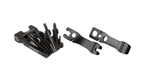 Przejdź do produktu Zestaw kluczy Nero-19, 19 funkcji, aluminiowy płaski, czarny