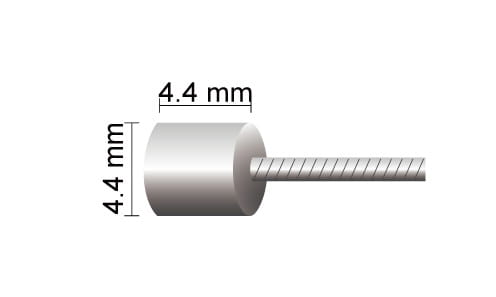 Przejdź do produktu Linka przerzutki ze stali nierdzewnej szlifowanej z 31 drutów stalowych, 1.1mm x 2000mm
