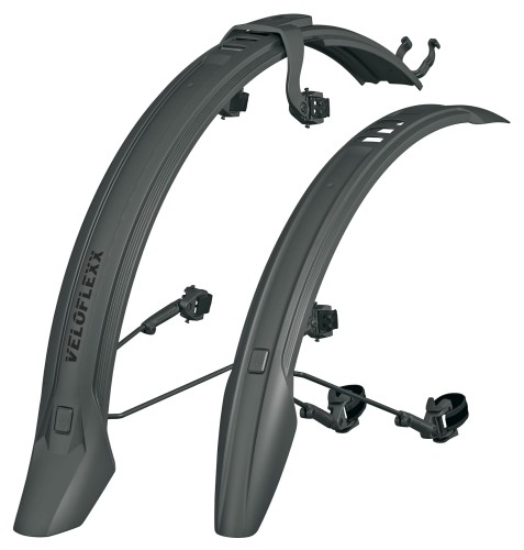 Przejdź do produktu Błotniki VELOFLEXX 65 26"-27,5" czarne zestaw