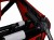 Przyczepka rowerowa OUTBACK TWIN czerwono-czarna "z przechyłem"
