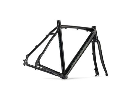 Rama gravel Falcon M czarno-grafitowa (rama, widelec, stery), QR