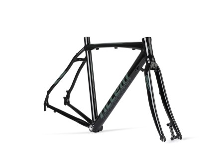 Rama gravel Falcon M czarno-grafitowa (rama, widelec, stery), QR