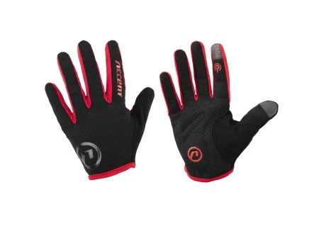 Rękawiczki z długimi palcami Hero, czarno-czerwone, S