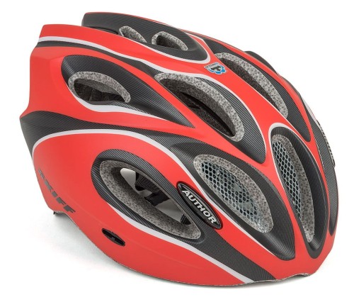 Przejdź do produktu Kask AUTHOR SKIFF czerwono-czarny mat 58-62