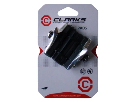 Klocki hamulcowe CLARKS CP240 dla Shimano/Campagnolo, 52mm, Obudowa aluminiowa, Warunki Suche, Szosa, Czarne + 2x dodatkowe wkładki
